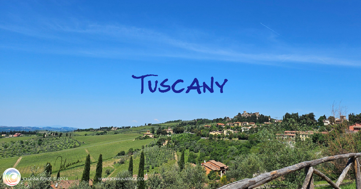 Wide view over Tuscany. Photo by Johanna Ringe ©2024 www.johannaringe.com